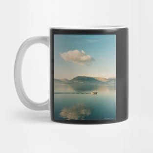 Boat and cloud at Gourock. Mug